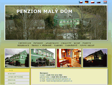 Tablet Screenshot of malydum-penzion.cz